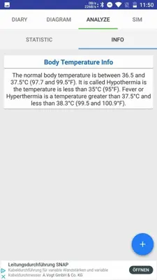 Body Temperature Diary android App screenshot 5