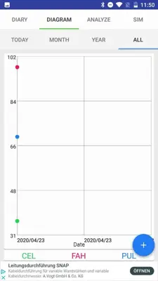 Body Temperature Diary android App screenshot 7